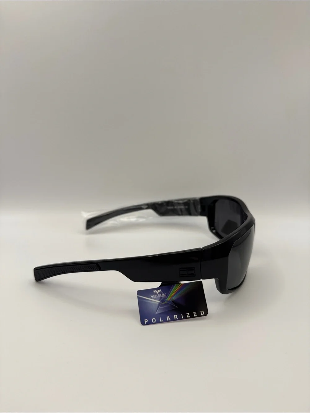 Polarized Black Wrap Sunglasses